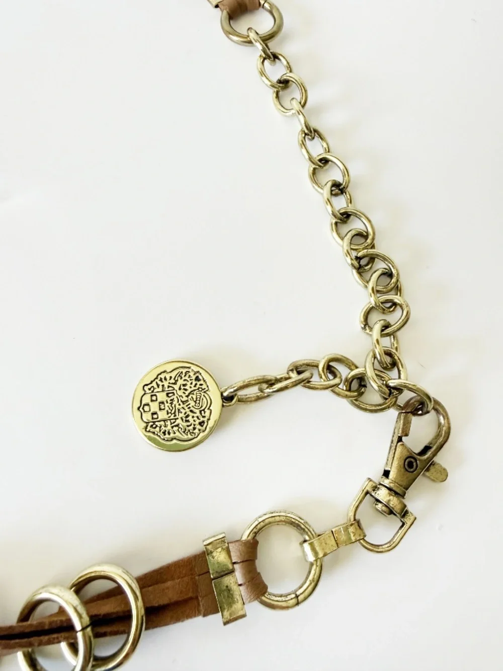 Vince Camuto Braided Casting Laced Chain Belt